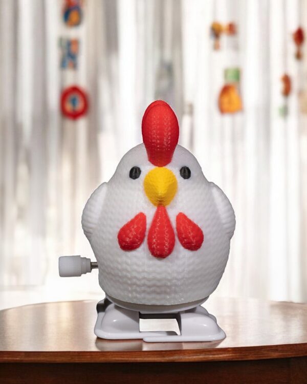 Chicken crochet toy