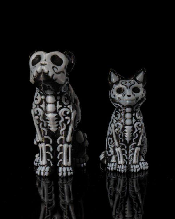 Skeleton pet figurines